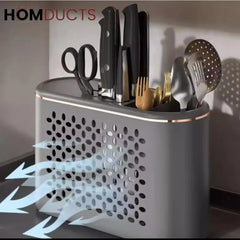Ascor Luxe 8-in-1 Kitchen Organizer – Knife, Utensil & Spice Holder