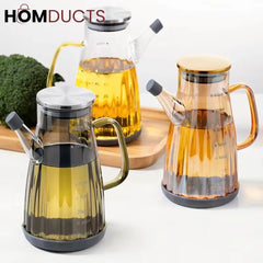 Kitchen Oil Dispenser Bottle 700ml - Leakproof & Easy Pour