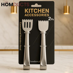 Premium Stainless Steel Kitchen Tongs Set – 2 Pcs