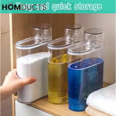 Transparent Airtight Kitchen Dispenser with Handle – 1PC Storage Container for Liquid & Dry Items