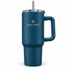 Solara Premium Travel Tumbler with Handle & Straw – Stylish Insulated Water Cup