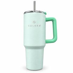 Solara Premium Travel Tumbler with Handle & Straw – Stylish Insulated Water Cup