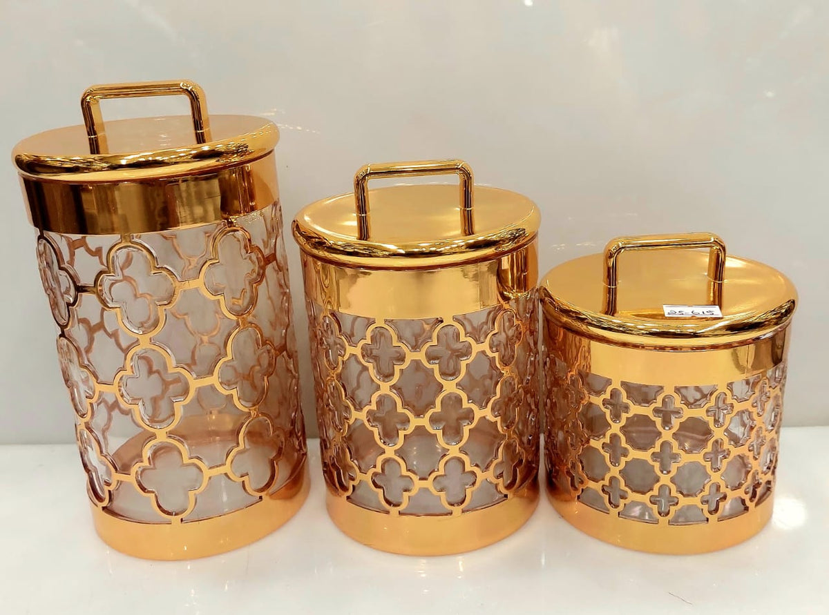 3 Pcs Acrylic Jar Set (Unbreakable, Made in China)