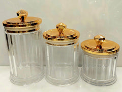 3 Pcs Acrylic Jar Set (Unbreakable, Made in China)