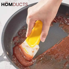 Heavy-Duty Kitchen Pan Scraper – Non-Scratch Food Residue Remover with Ergonomic Handle (Pair set)