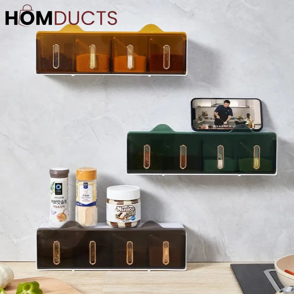 Kitchen luxury Wall Mounted Spice Box