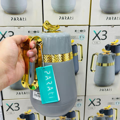 Product 1 (Black with Gold Pattern)
Parati X3 Luxury 1.0L Unbreakable Vacuum Flask

Product 2 (Matte Black with Gold Lever)
Lavidar LP1P Premium 1.0L Unbreakable Thermal Jug