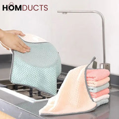 Super Absorbent Microfiber kitchen Dish Cloth (4pcs )